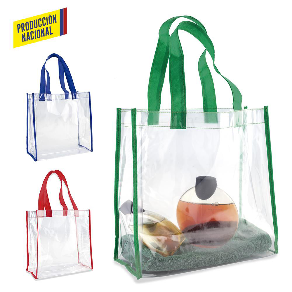 BOLSA CLEAR ZUZY CON RIBETE - PRODUCCION NACIONAL